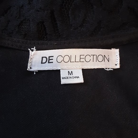 Black Lace Design Dress by DE COLLECTION - Picture 2 of 10